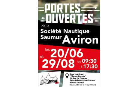 Journées PORTES OUVERTES samedi 20 juin et 29 août 2026